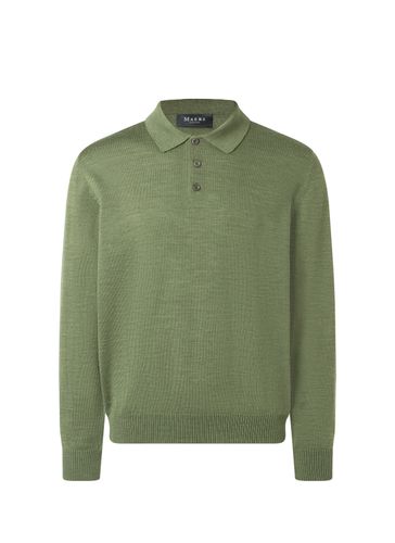 MAERZ Pullover Polokragen Knopf 1/1 Arm