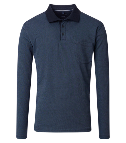 CASA MODA Polo-Shirt Langarm