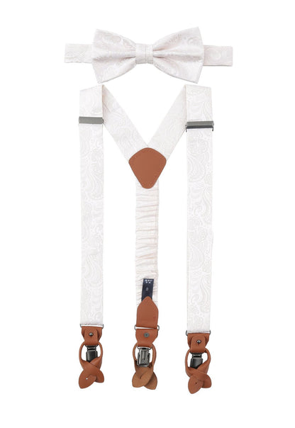 SEIDENFALTER Set Hosenträger+Fliege Paisley