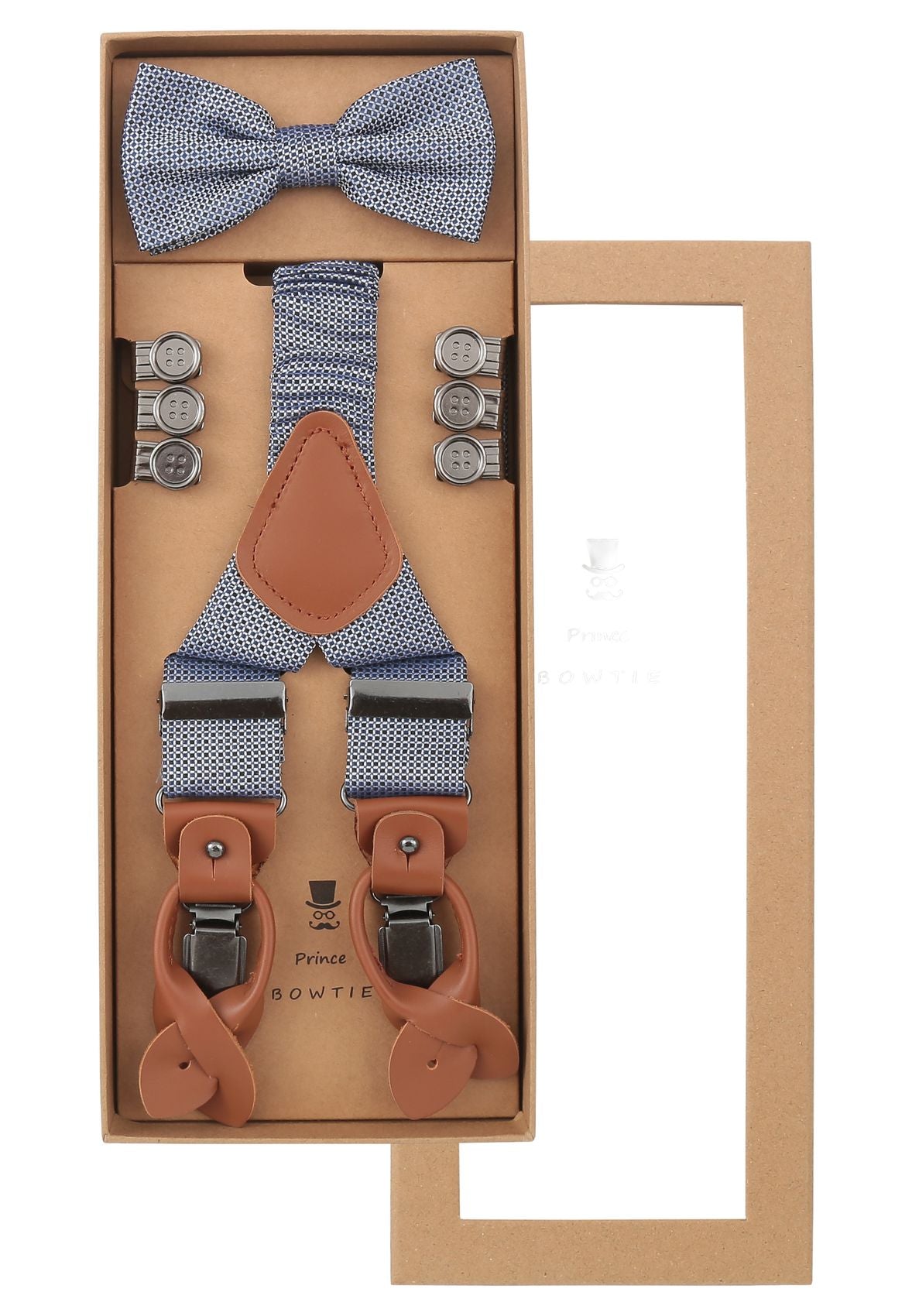PRINCE BOWTIE Set Hosenträger+Fliege Micro Default Title