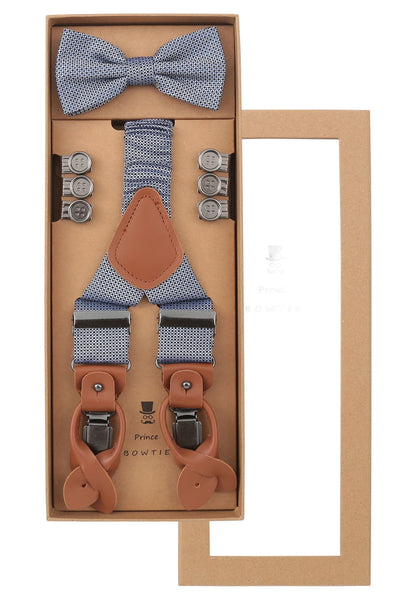 PRINCE BOWTIE Set Hosenträger+Fliege Micro Default Title