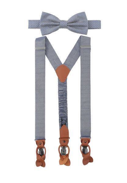 PRINCE BOWTIE Set Hosenträger+Fliege Micro