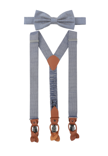 SEIDENFALTER Set Hosenträger+Fliege Micro