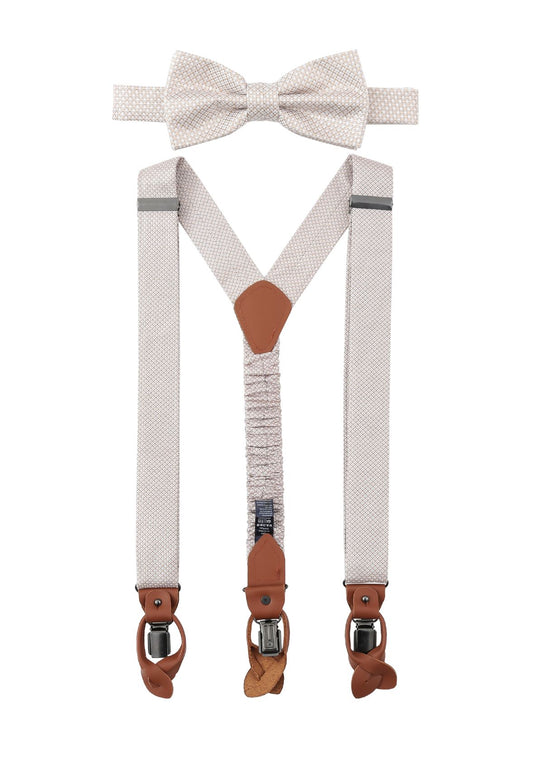 SEIDENFALTER Set Hosenträger+Fliege Micro