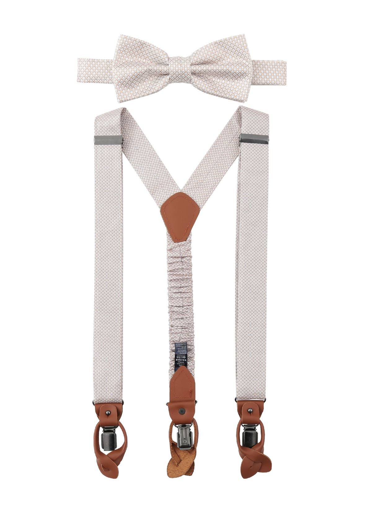 PRINCE BOWTIE Set Hosenträger+Fliege Micro