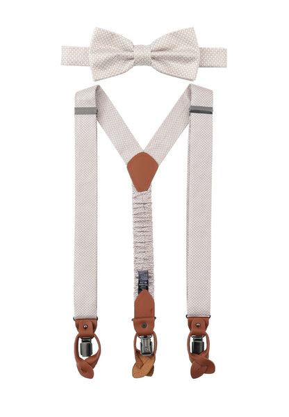 PRINCE BOWTIE Set Hosenträger+Fliege Micro