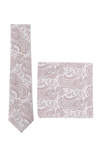 PRINCE BOWTIE Set Krawatte+Tuch Paisley