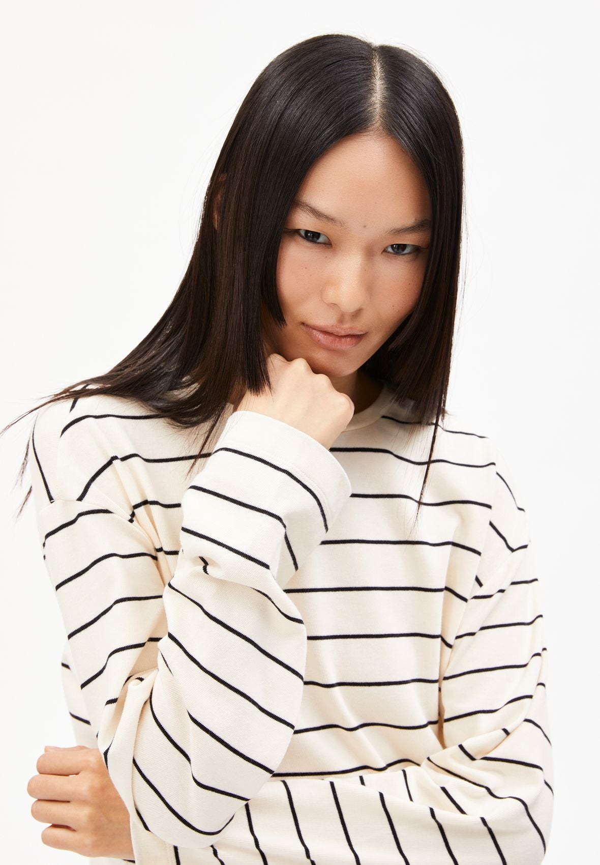 MARYNAA FINE STRIPE LONGSLEEVE