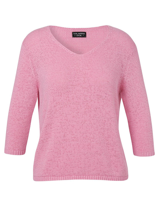 VIA APPIA Pullover V-Ausschnitt 3/4 Arm
