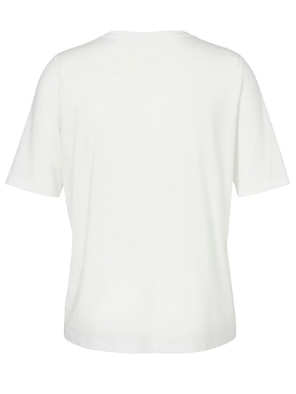 VIA APPIA T-Shirt Rundhals 1/2 Arm Druck Motiv Stickerei