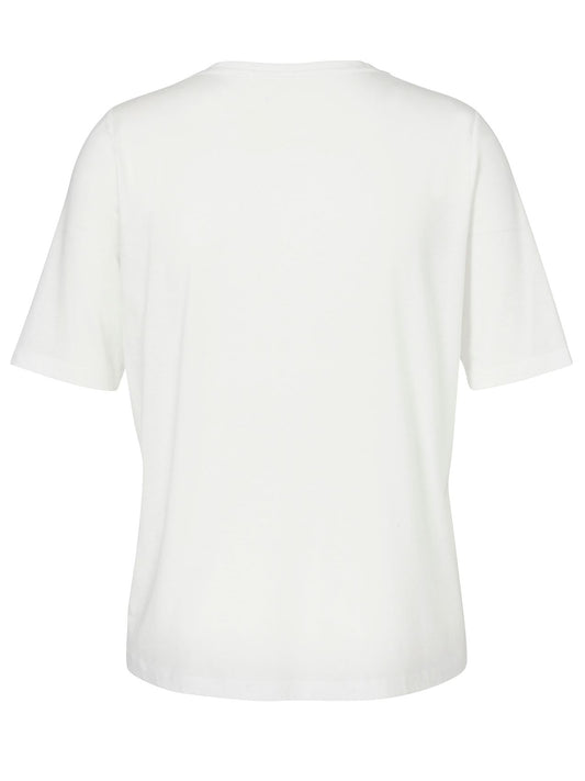 VIA APPIA T-Shirt Rundhals 1/2 Arm Druck Motiv Stickerei