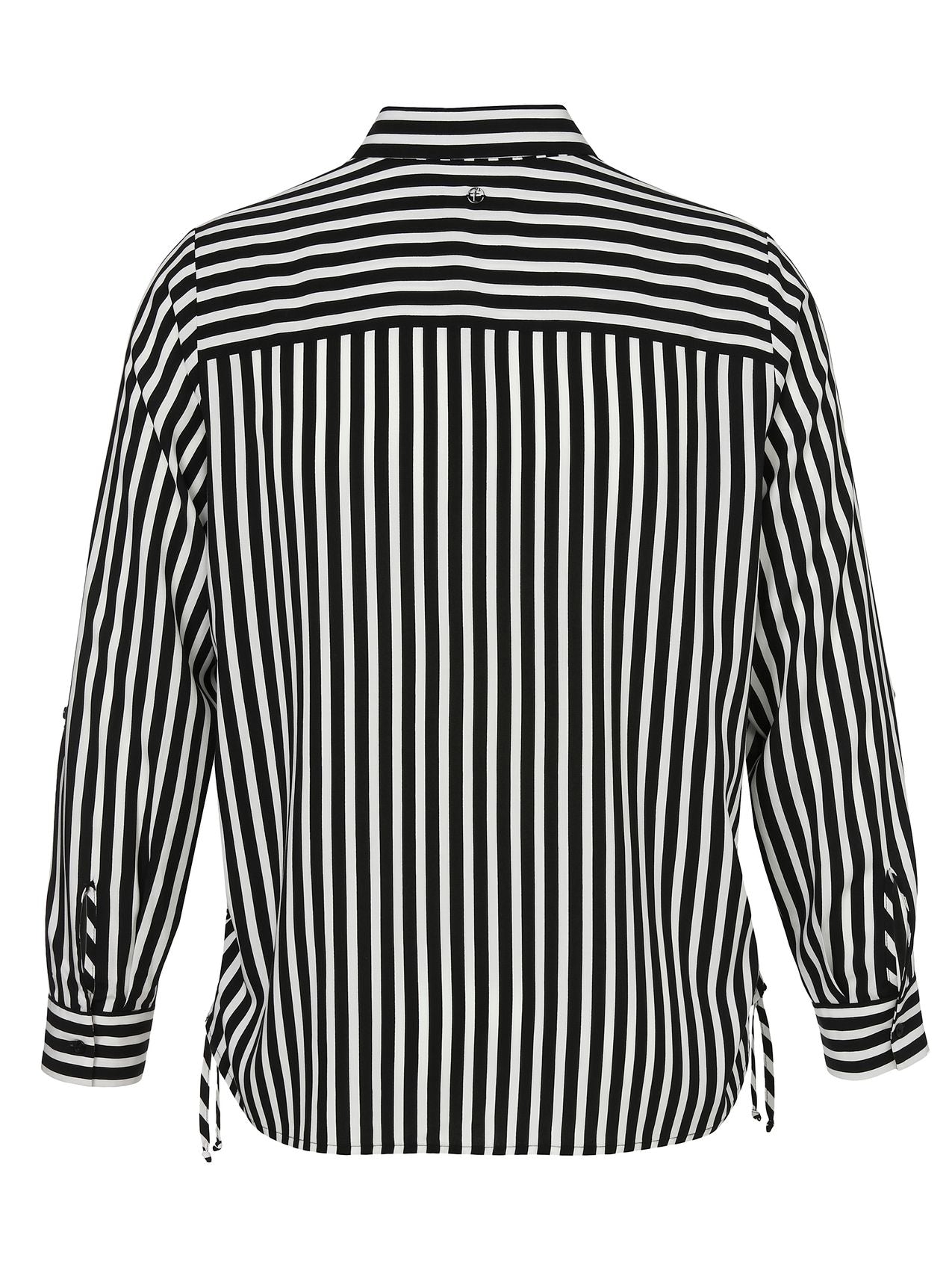 Bluse Hemdkragen 1/1 Arm Druck Streifen