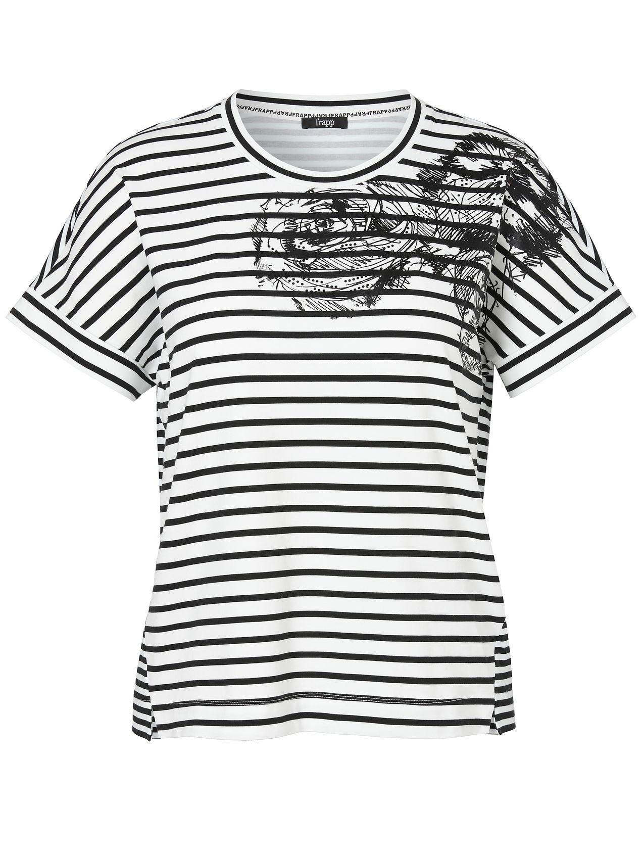 FRAPP T-Shirt Rundhals ohne Arm 46