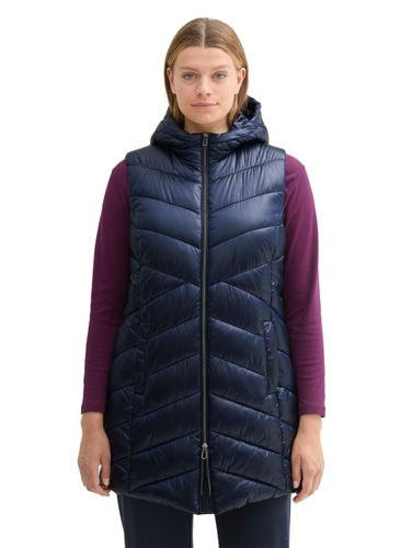 TOM TAILOR Plus Size - Lange Weste mit Kapuze