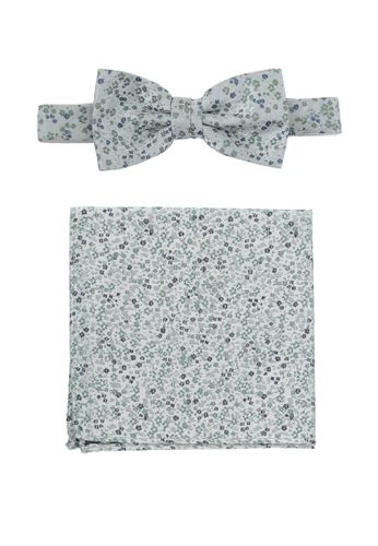 SEIDENFALTER Set Fliege + Einstecktuch