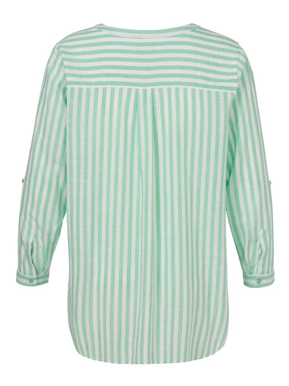 VIA APPIA Bluse Hemdkragen 1/1 Arm Streifen