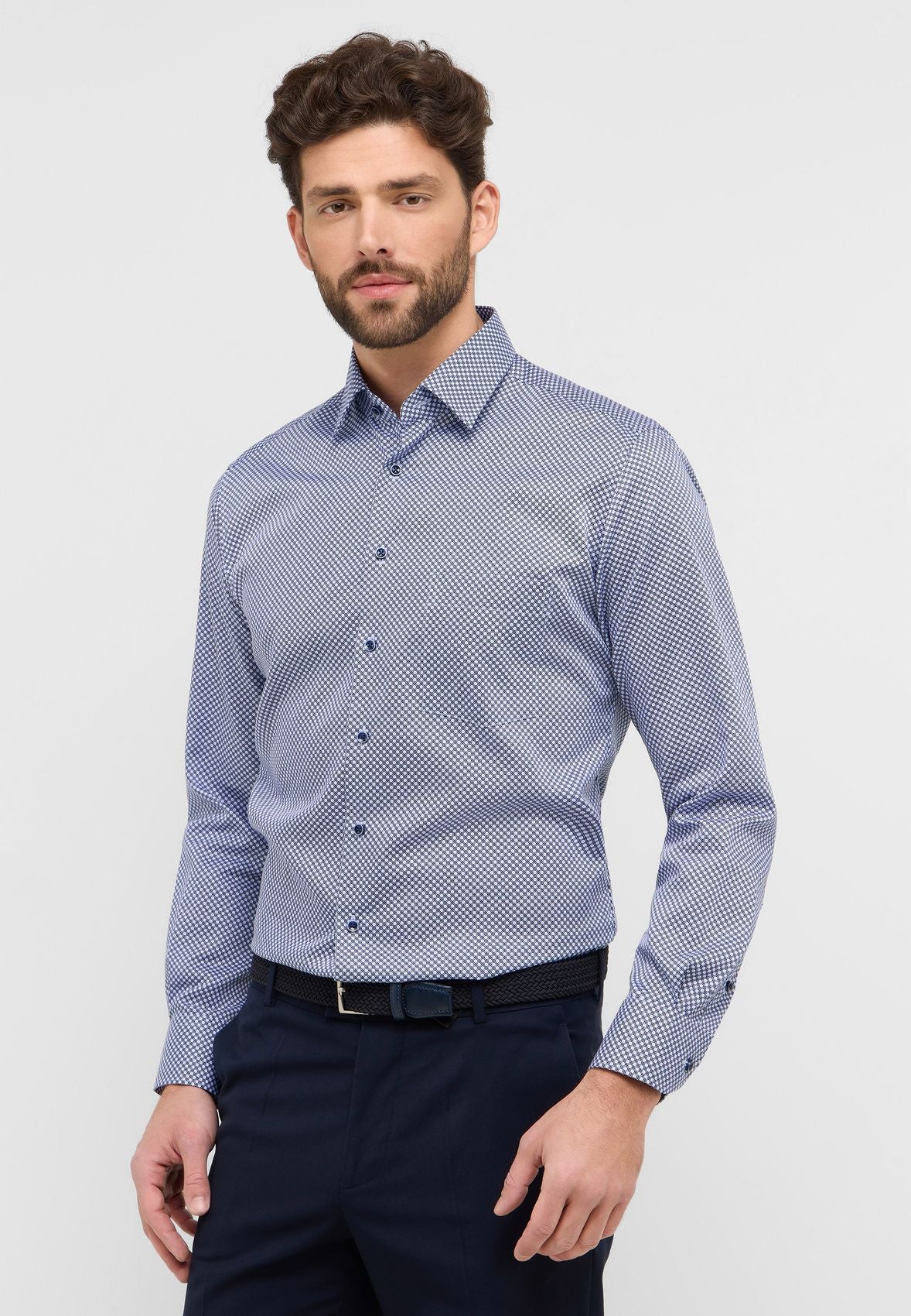 ETERNA Hemd Twill Langarm