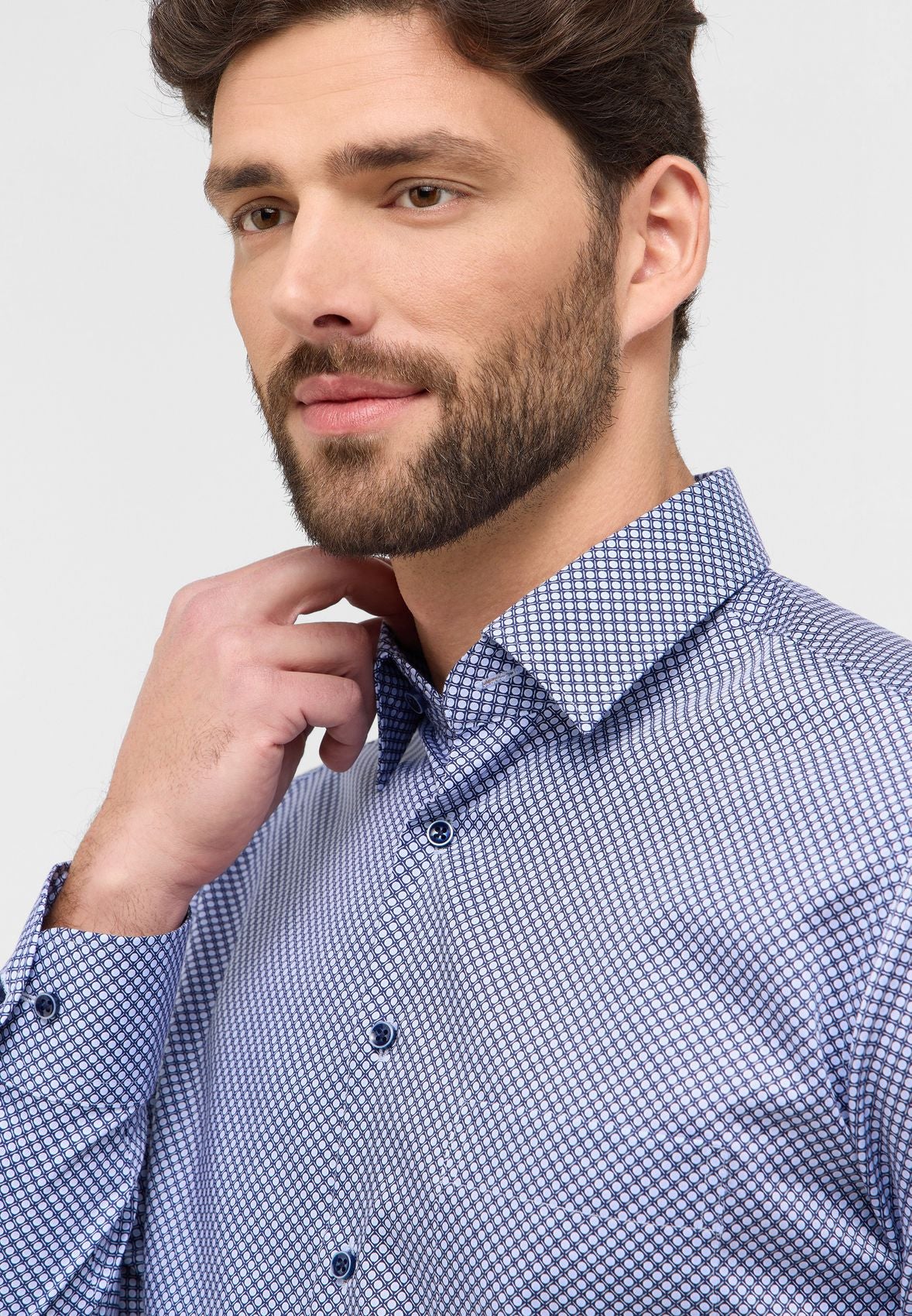 ETERNA Hemd Twill Langarm