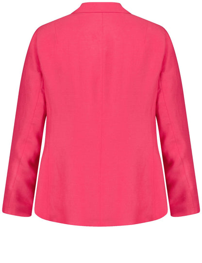Blazer aus Viskose-Leinen-Mix