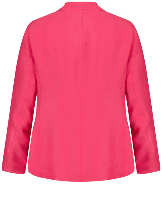 Blazer aus Viskose-Leinen-Mix