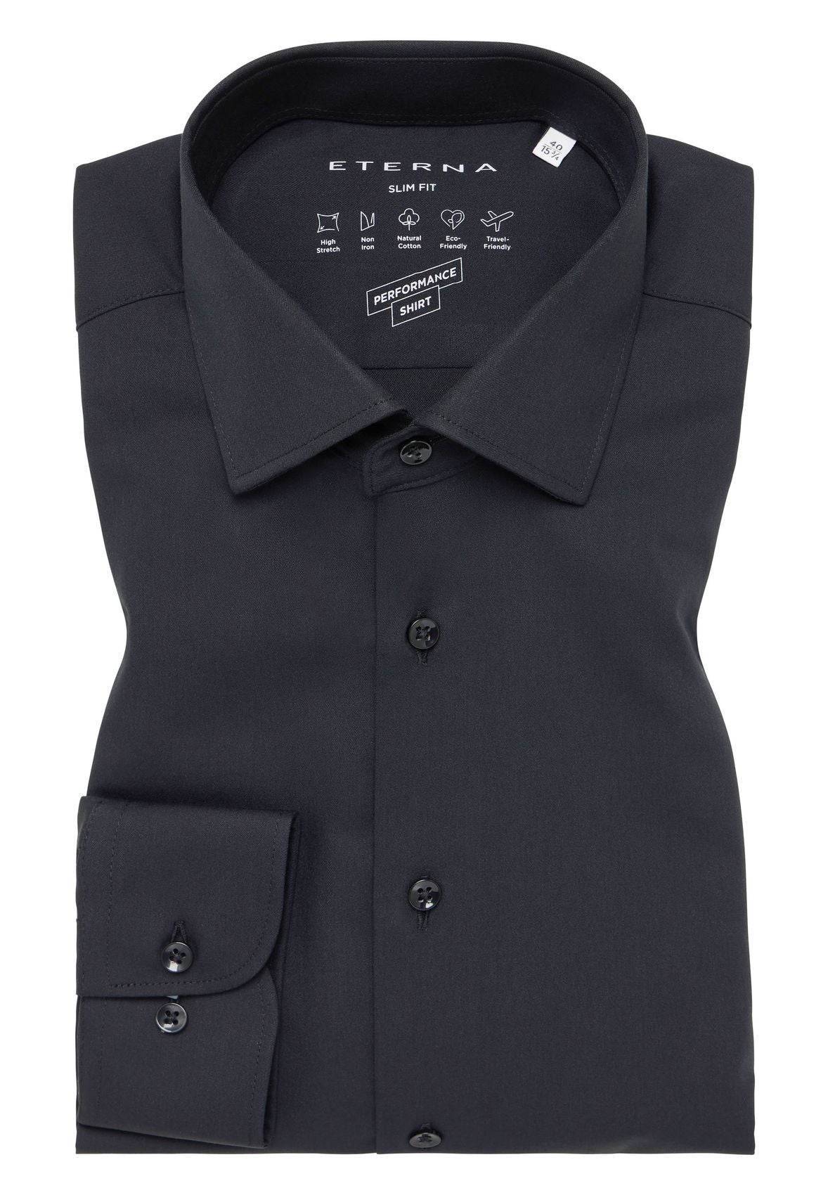 ETERNA Performance Shirt Twill-Stretch Langarm Langarm - 67cm