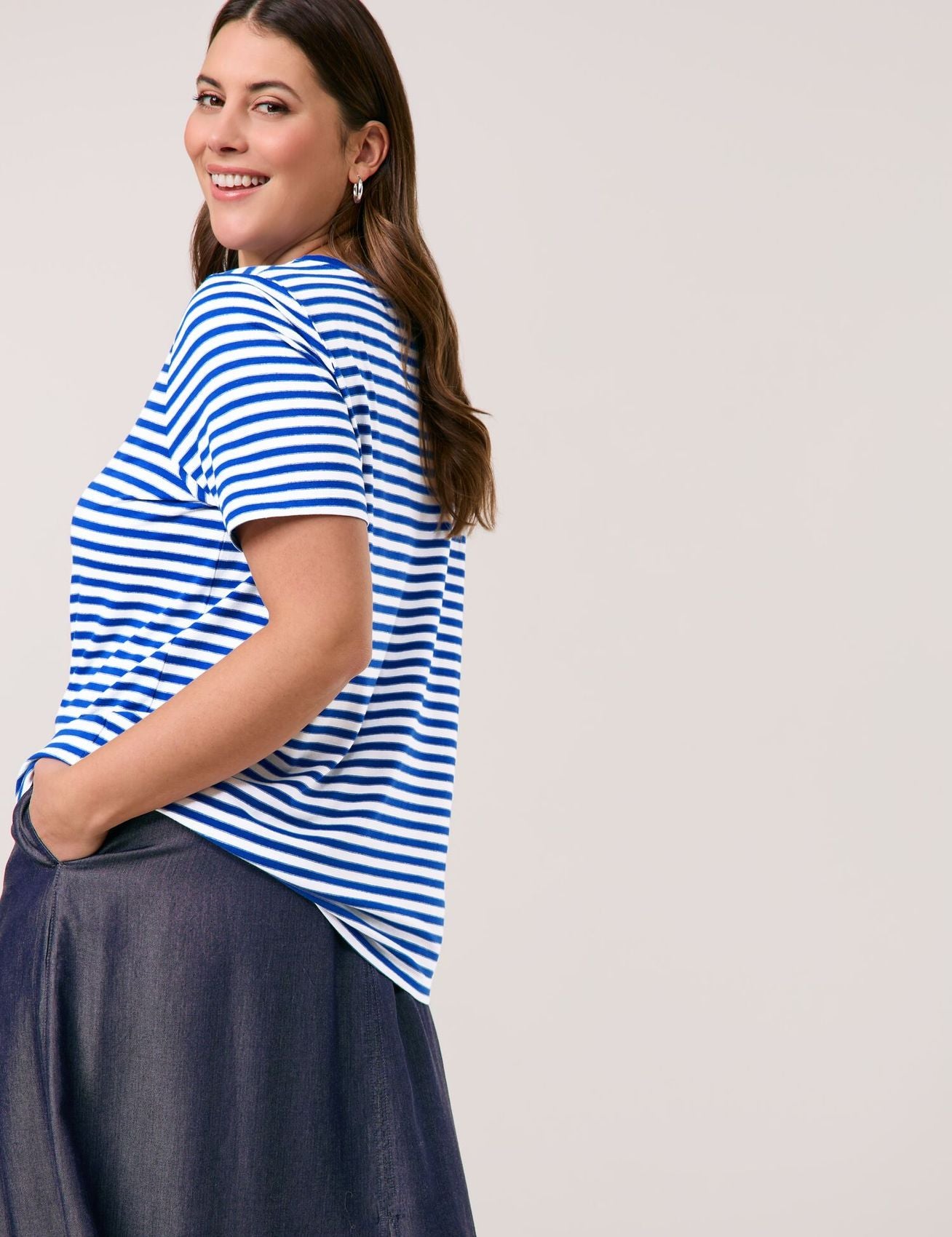 Ringelshirt mit Paisley-Print