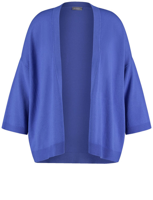 SAMOON Lässige Strickjacke mit halbem Arm 46