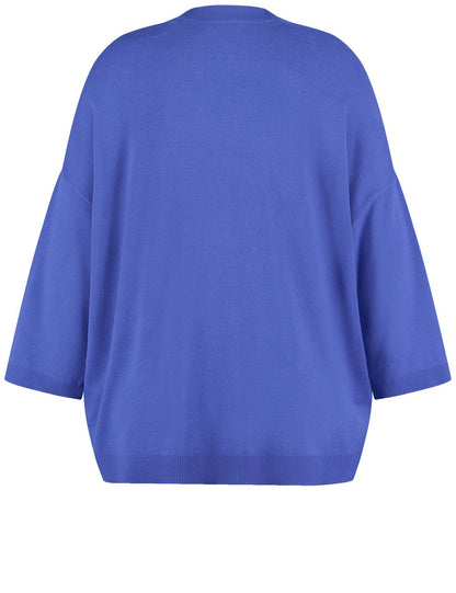 SAMOON Lässige Strickjacke mit halbem Arm