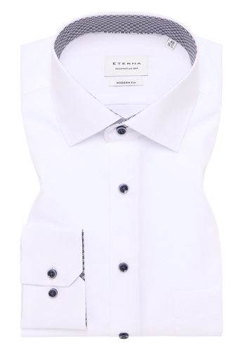 ETERNA Original Shirt Popeline Langarm Langarm - 65cm