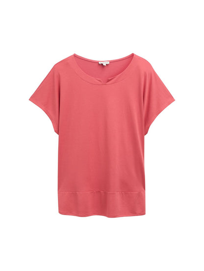 TOM TAILOR Plus Size - T-Shirt im Material-Mix