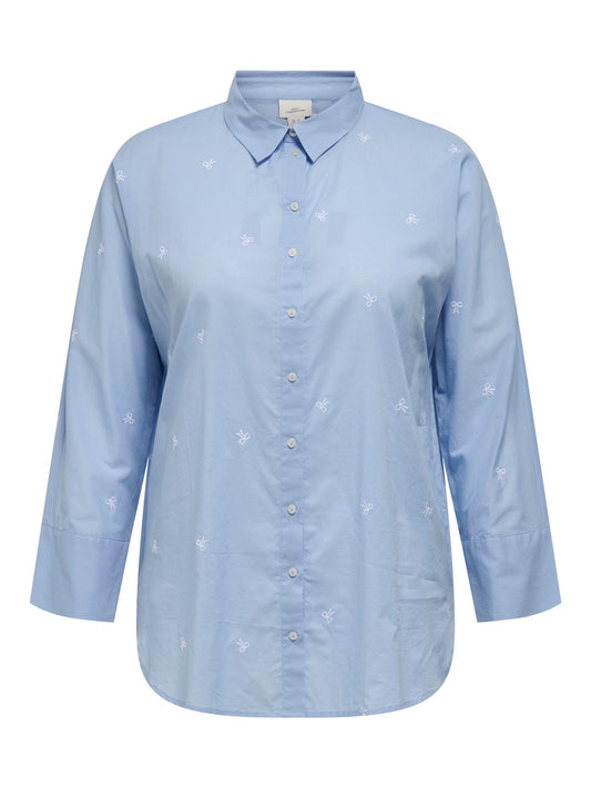 ONLY CARMAKOMA CARNEW LINA GRACE LS EMB SHIRT WVN 52