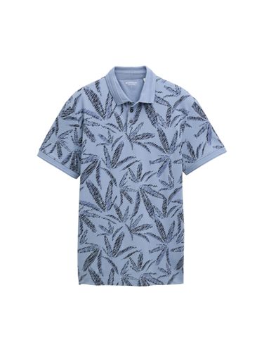 TOM TAILOR Piqué Poloshirt mit Palmen-Print XXXL