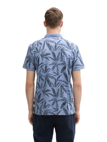 TOM TAILOR Piqué Poloshirt mit Palmen-Print
