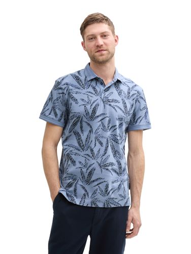 TOM TAILOR Piqué Poloshirt mit Palmen-Print
