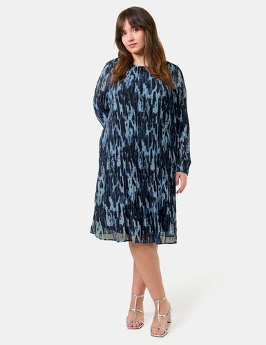 SAMOON Knieumspielendes Plissekleid