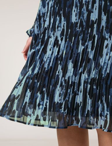 SAMOON Knieumspielendes Plissekleid