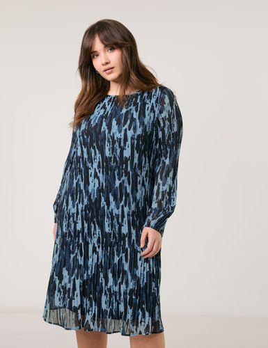 SAMOON Knieumspielendes Plissekleid