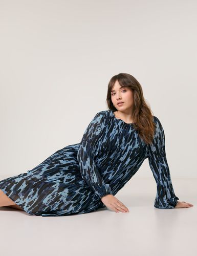 SAMOON Knieumspielendes Plissekleid