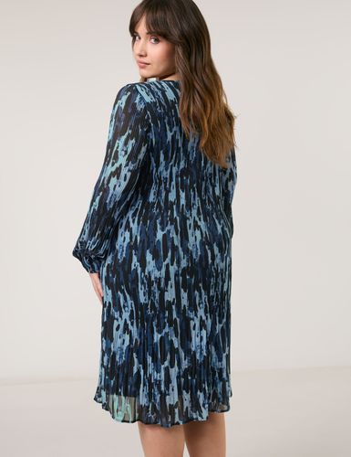 SAMOON Knieumspielendes Plissekleid