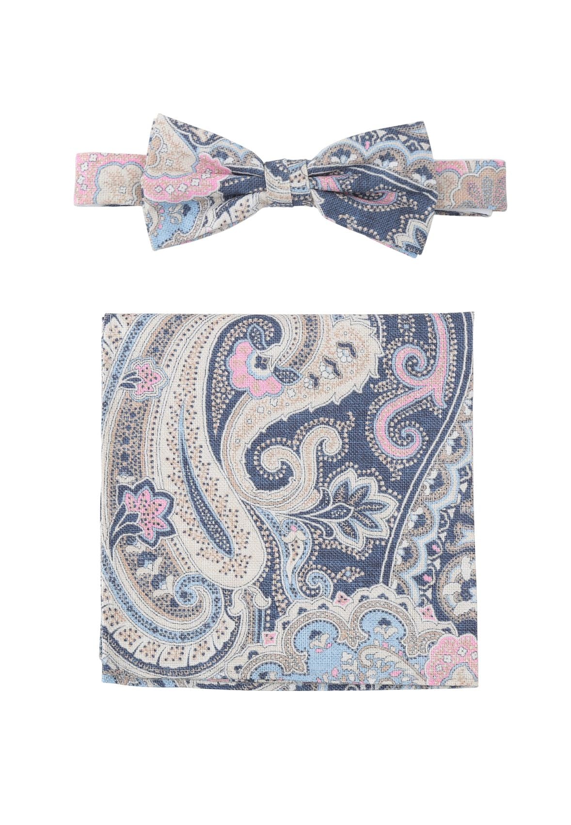 PRINCE BOWTIE Set Fliege + Einstecktuch