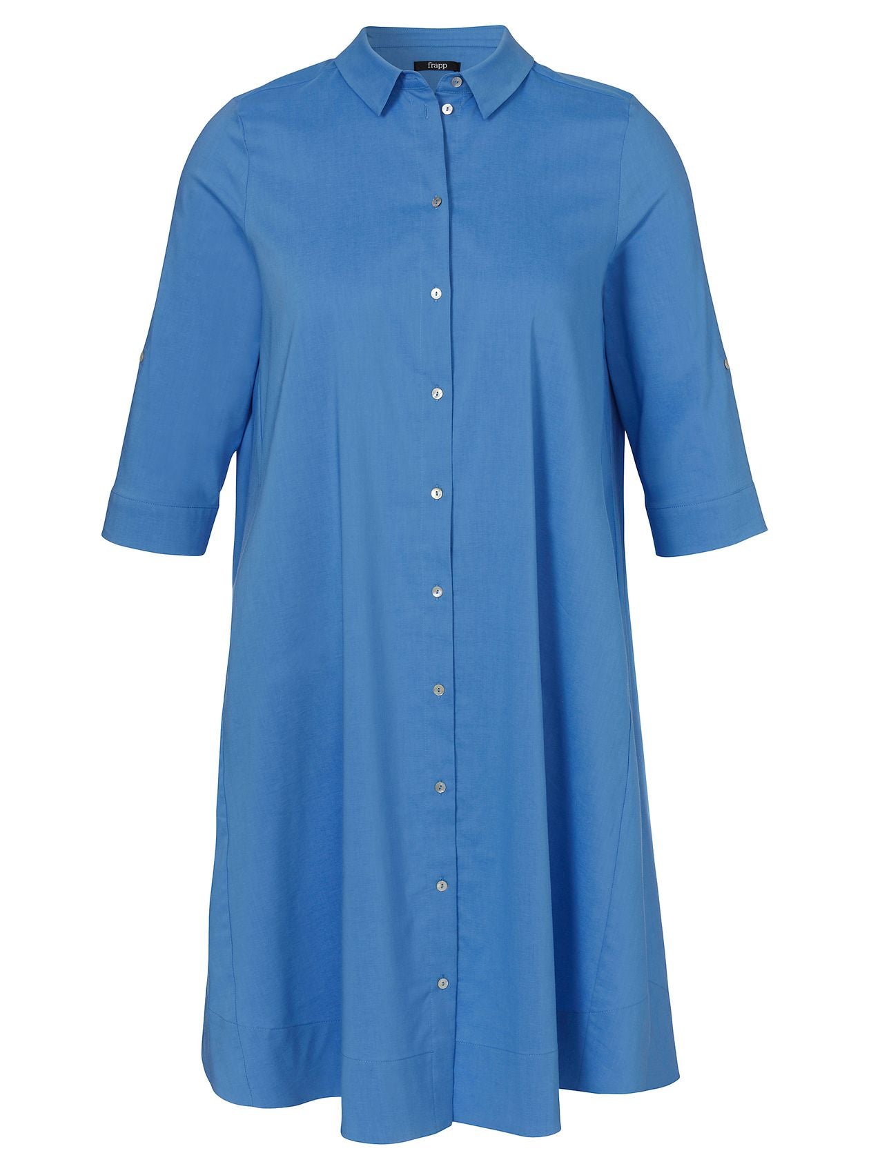 FRAPP Kleid Hemdkragen 3/4 Arm