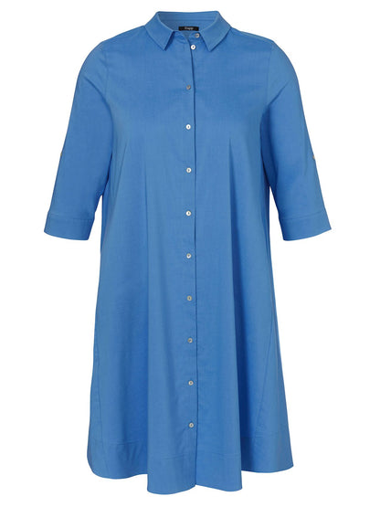 FRAPP Kleid Hemdkragen 3/4 Arm