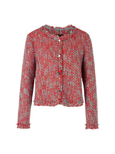 MARC CAIN Bolero in Melé - aus 100 % Baumwolle 38