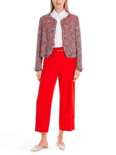 MARC CAIN Bolero in Melé - aus 100 % Baumwolle