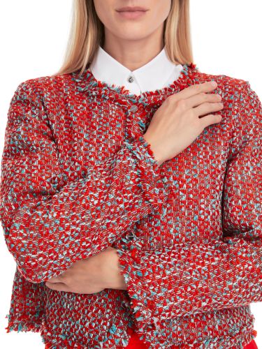 MARC CAIN Bolero in Melé - aus 100 % Baumwolle