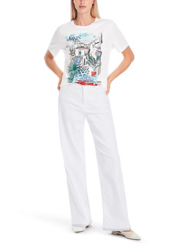 MARC CAIN Mit Print - T-Shirt aus 100 % Baumwolle