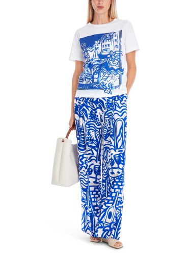 MARC CAIN Printed T-Shirt "Rethink Together"