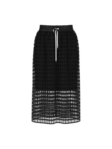 MARC CAIN Luftiger Rock im Netz-Ajour-Gestrick 38