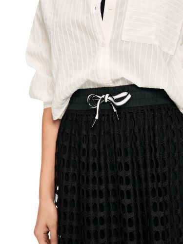 MARC CAIN Luftiger Rock im Netz-Ajour-Gestrick