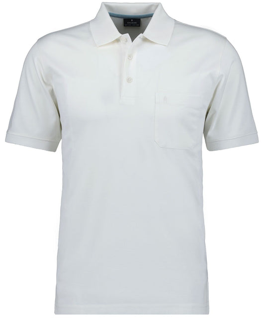 RAGMAN Softknit-Polo mit Brusttasche, kurzarm M